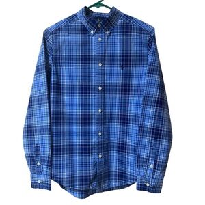 Ralph Lauren Men's Blue Check Shirt Size XL
